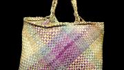 A subtle yet elegant pandanus palm handbag from New Hebrides
